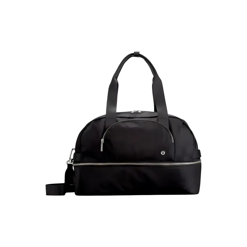 Lululemon Nylon Shoulder Bag Crossbody Bag Handbag Travel Bag Regular Women's Black-1