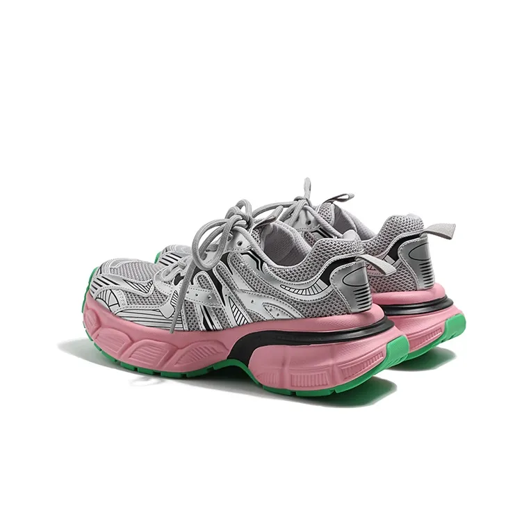 MIS. DANNY Breathable Slip-Resistant Low-Top Chunky Sneakers Women's-7
