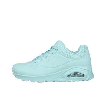 Skechers Uno Cushioning Anti Slip And Wear Resistant Low Top Casual Shoes Women's Light Blue