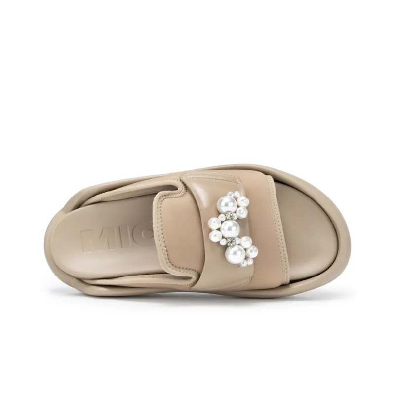 MIO Composite Sole Rhinestone Quick Dry Slide Slippers Women's-9