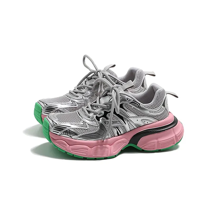 MIS. DANNY Breathable Slip-Resistant Low-Top Chunky Sneakers Women's-5