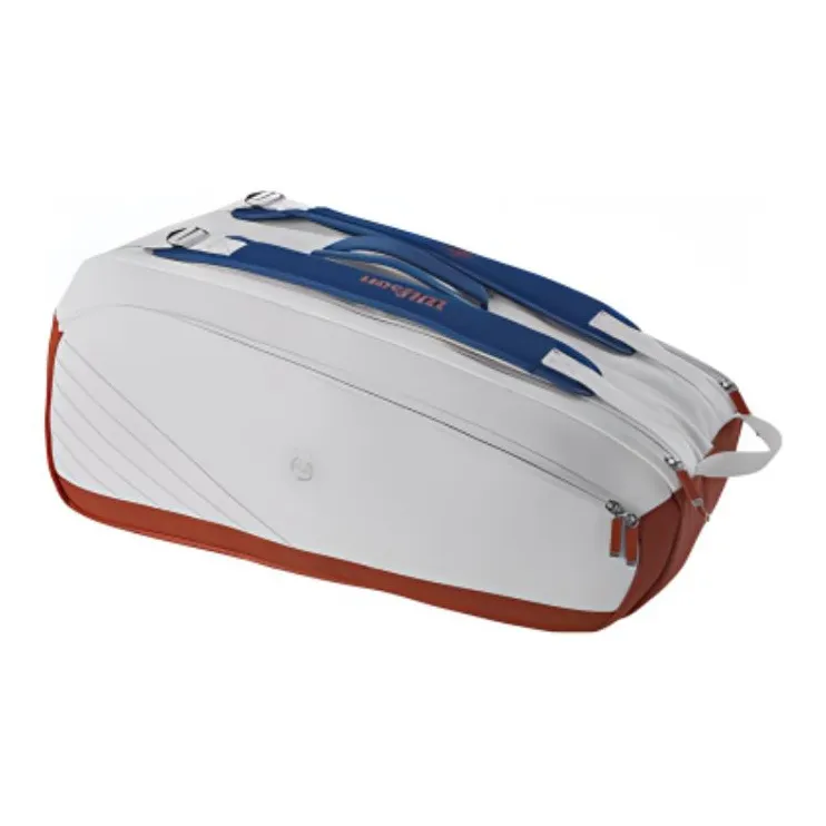 Wilson Tennis Racket Bags PU Polyester Unisex 73.66*40.64*33.02cm White & Orange-1