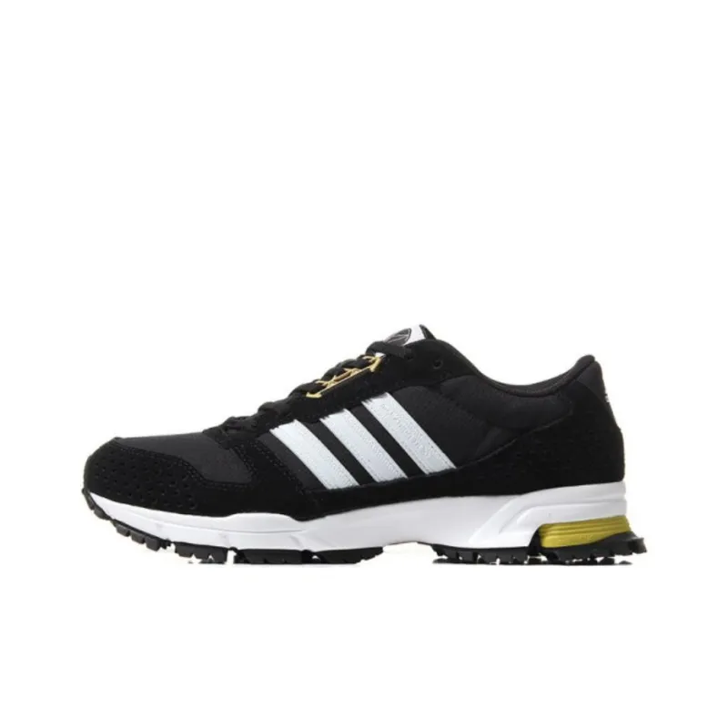 Adidas Marathon 10 Shock Absorbers Slip Resistant, Abrasion Resistant, Breathable Low Top Running Shoes Men's Black-0