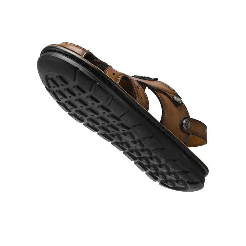 G.N.SHIJIA Beach Sandals Men Black/Yellow Brown-16