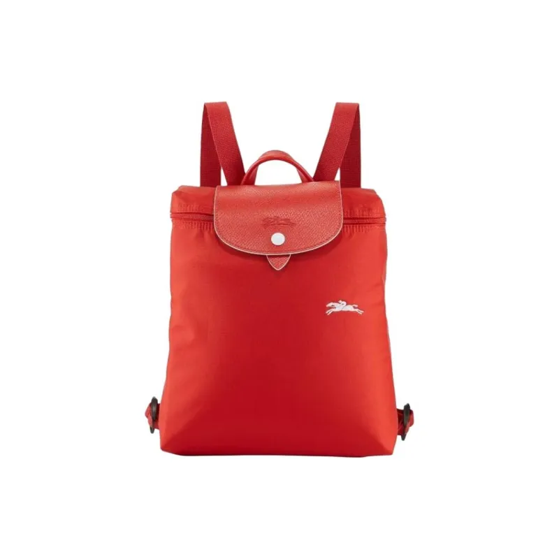 LONGCHAMP Le Pliage Fabric Backpack Regular Women's Vermilion-1