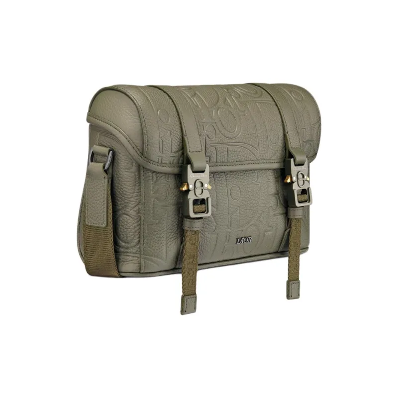 DIOR Hit The Road Grained Calfskin Shoulder Bag, Crossbody Bag Men's Khaki-2