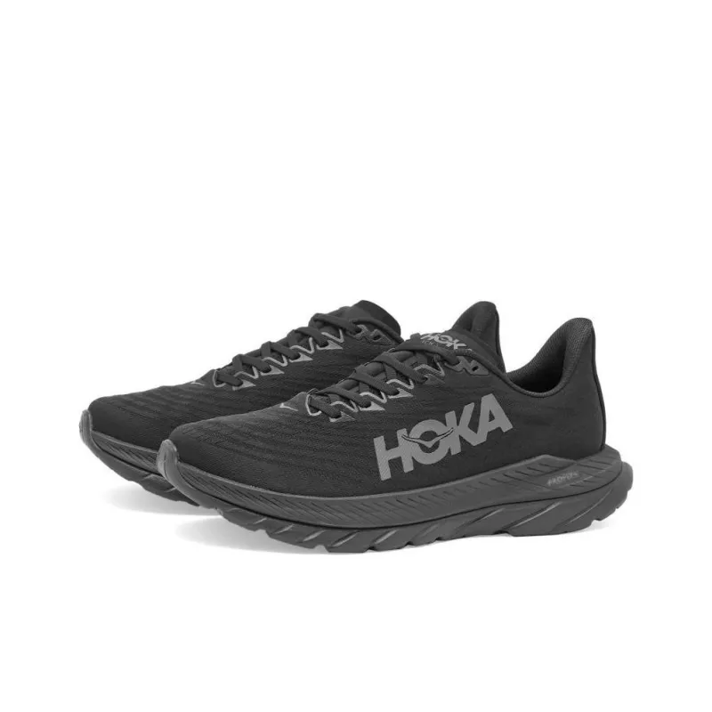 HOKA ONE ONE Mach 5 Anti-Slip Wear-Resistant Low-Top Running Shoes Men's Black-3