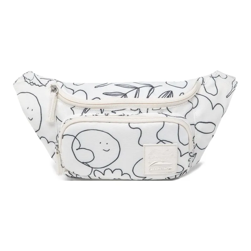 LiNing Sports Life Collection Polyester Sling Bag Fanny Pack Regular Unisex White-0