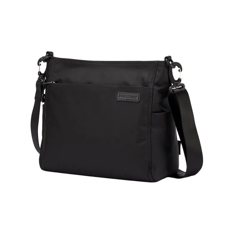 ROCKWAY Cordura Nylon Messenger Bag, Shoulder Bag, Crossbody Bag Unisex Black-2