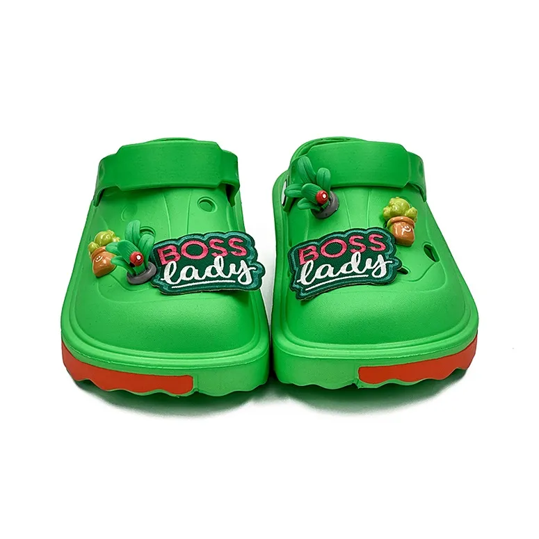 OUBT Creative Succulent Clogs Women's Green-2