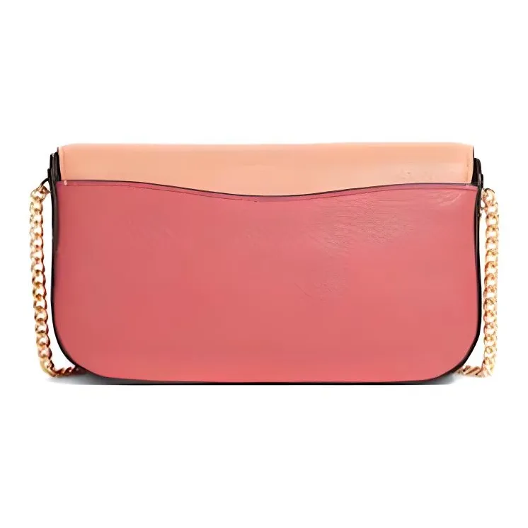 COACH Kleo Pebbled Leather Shoulder Bag Crossbody Bag Small Size Women's Nude Pink Blush Pink Fuchsia Multicolor-2