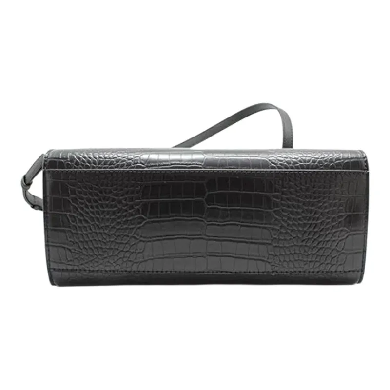 MICHAEL KORS Carmen Polyurethane Shoulder Bag, Crossbody Bag, Handbag Medium Size Women's Black-4