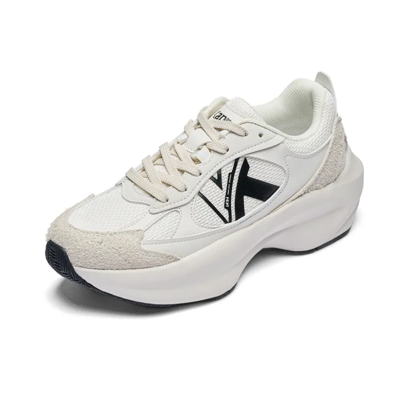 Kappa Anti-Slip Wear-Resistant Low-Top Chunky Sneakers Unisex Moon Gray-2