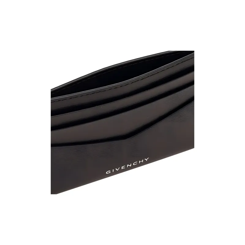 Givenchy 4G Calfskin Card Holder Men's Black-4