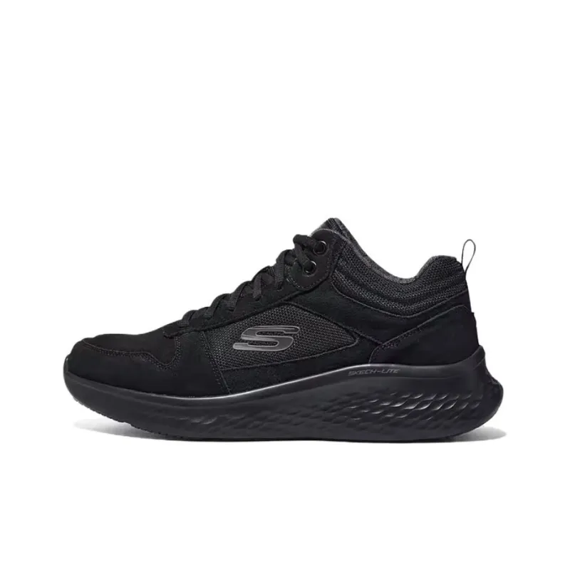 Skechers Skech Lite Pro Cushioned Slip Resistant Mid Top Casual Shoes Men's Black-0