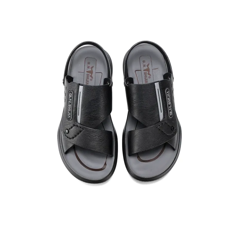 G.N.SHIJIA Beach Sandals Men Black/Dark Brown-3