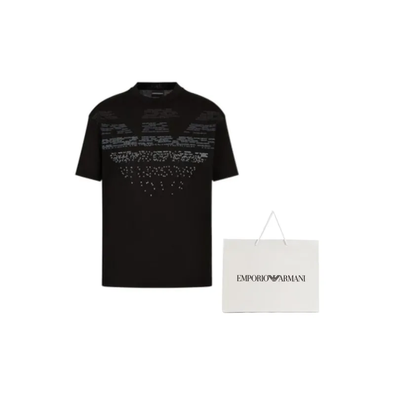 EMPORIO ARMANI SS23 T Shirt Men's Black-1