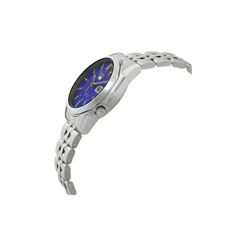 SEIKO Automatic Mechanical Movement Stainless Steel Strap Watch 37mm Men's Watches Blue Dial-1