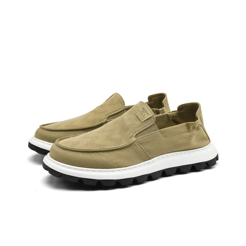SEPTWOLVES Breathable Lightweight Low-Top Canvas Shoes Men's Black-9