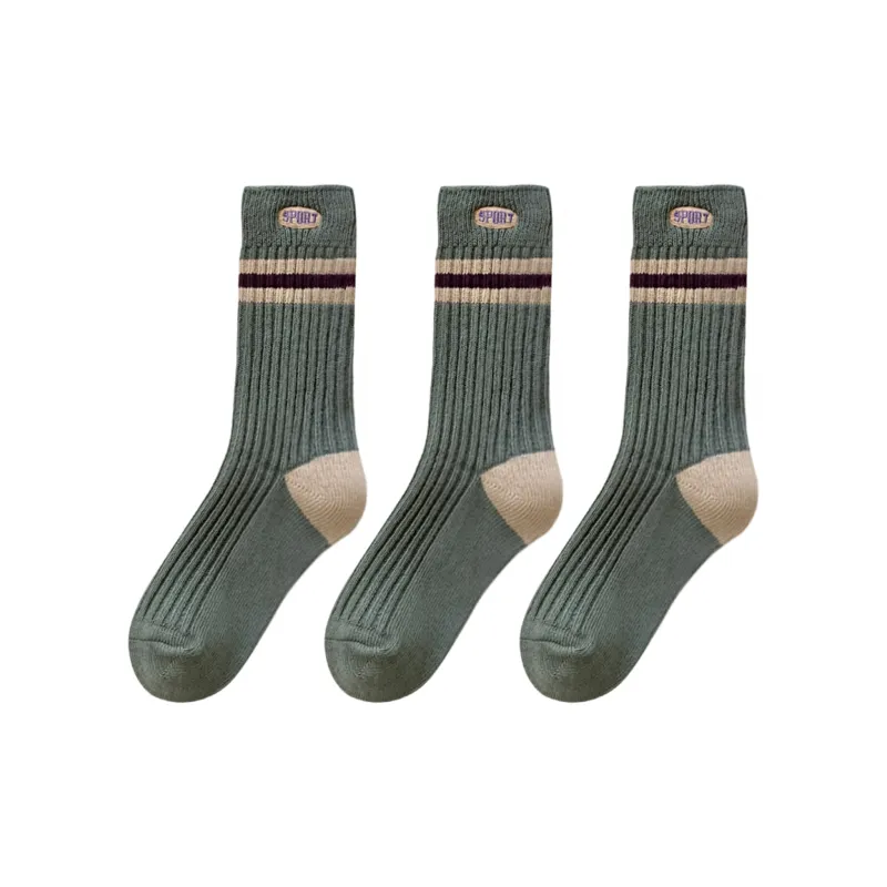 XXLLG Mid Calf Socks Women's 3 Pack-7