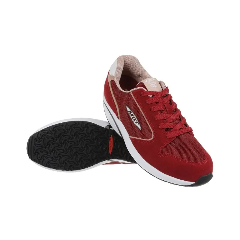 MBT Anti Slip Wear Resistant Low Top Casual Shoes Unisex Vintage Red-3