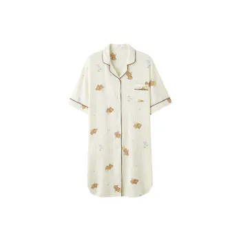 The Story Of The Flower Season Nightgown Women's White
