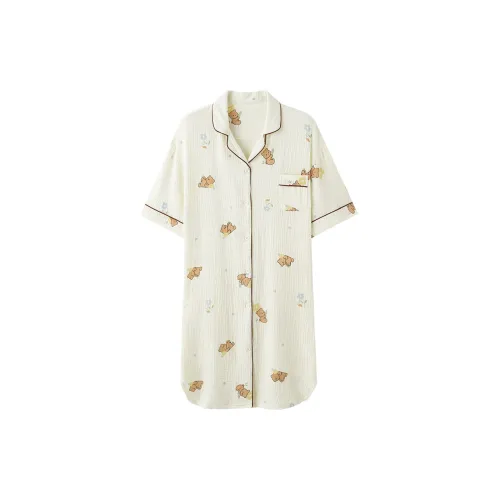 The Story Of The Flower Season Nightgown Women's White