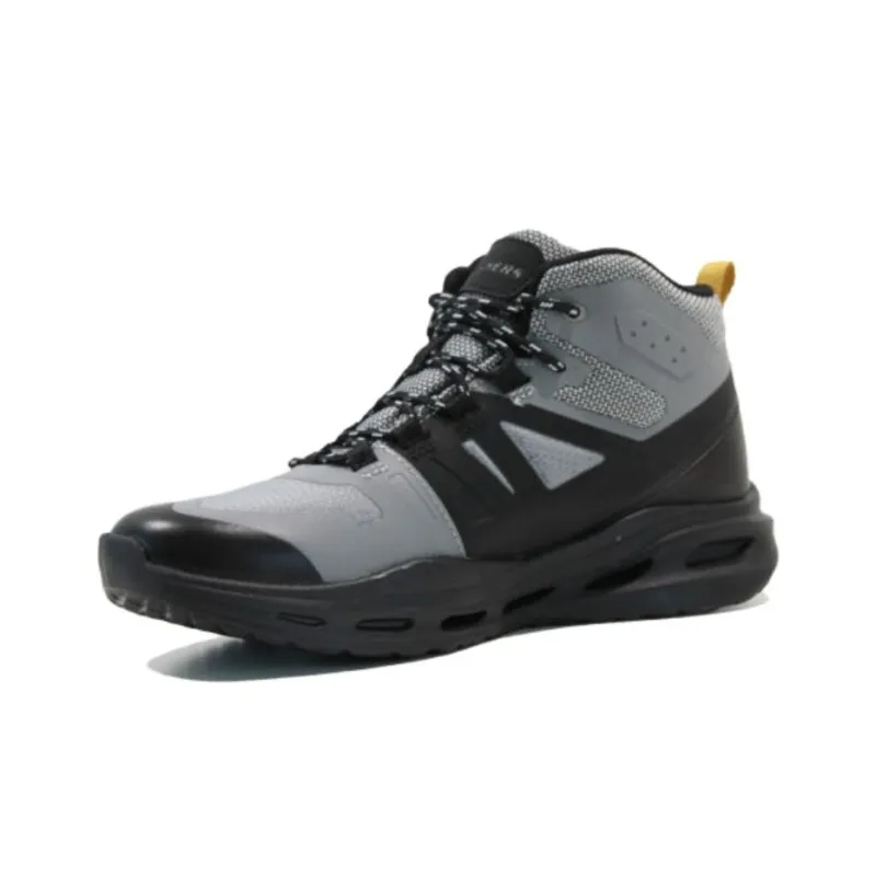 Skechers ARCH FIT ORVAN Anti-Slip And Wear-Resistant Breathable High-Top Trekking Shoes Men's Black-1