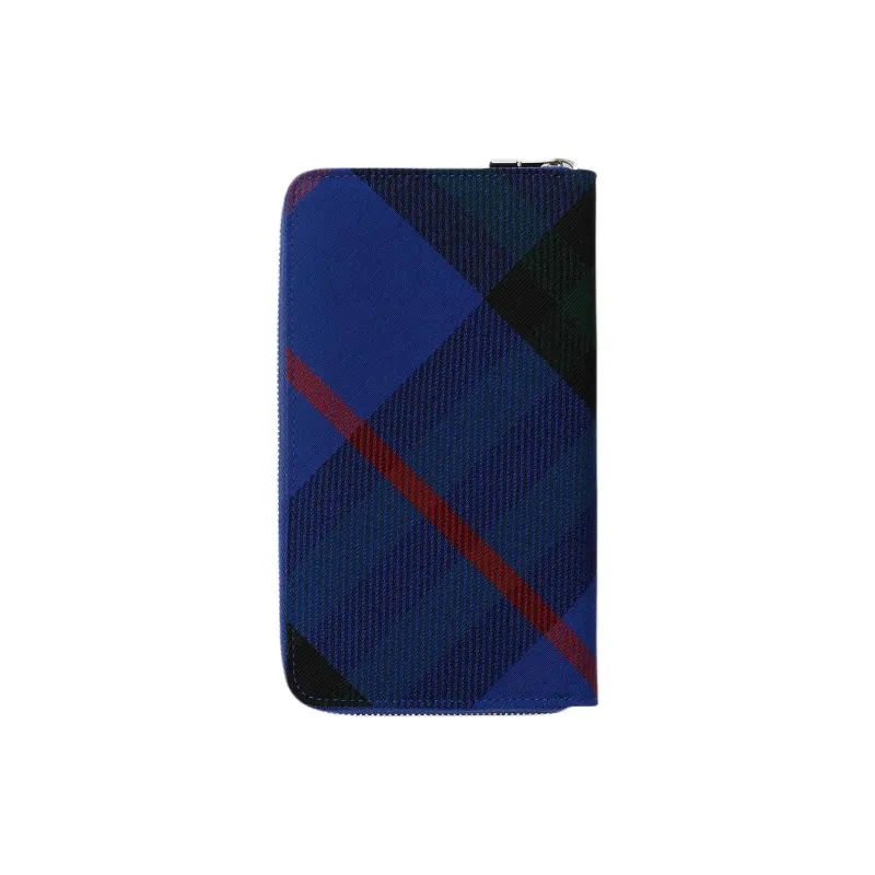 Burberry Polyester With Cotton Wallet Large Size Unisex Knight Blue-1