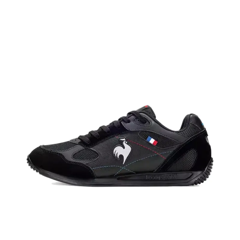 Le Coq Sportif Anti Slip Wear Resistant Low Top Casual Shoes Unisex Black-0