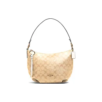 COACH Skylar PVC With Leather Shoulder Bag Handbag Shoulder Bag Women's White & Khaki