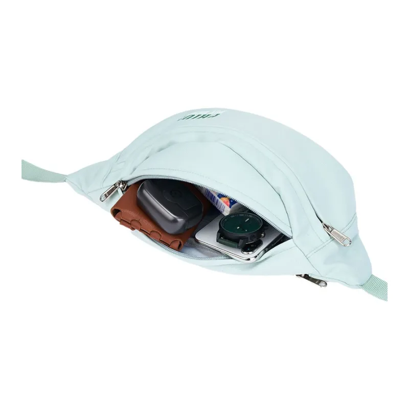POY Nylon Fabric Women's Bag Men's Cycling Sling Bag Trumpets Unisex Light Green-4