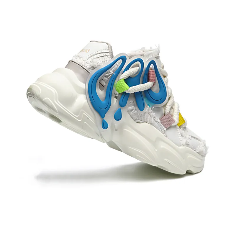 ORD Low Top Chunky Sneakers Unisex Blue-3