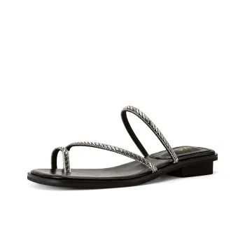 OMS Slide Slippers Women's Black/Beige