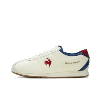 Le Coq Sportif Slip Resistant Low Top Casual Running Shoes Unisex Beige Blue Red