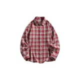 Wine red checkered (long style)