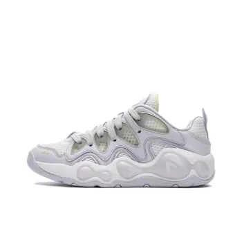 FILA FUSION VERTICAL Anti Slip Wear Resistant Low Top Basketball Shoes Women's White Purple