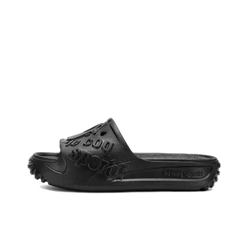 Le Coq Sportif Slip-Resistant Slide Slippers Unisex Black