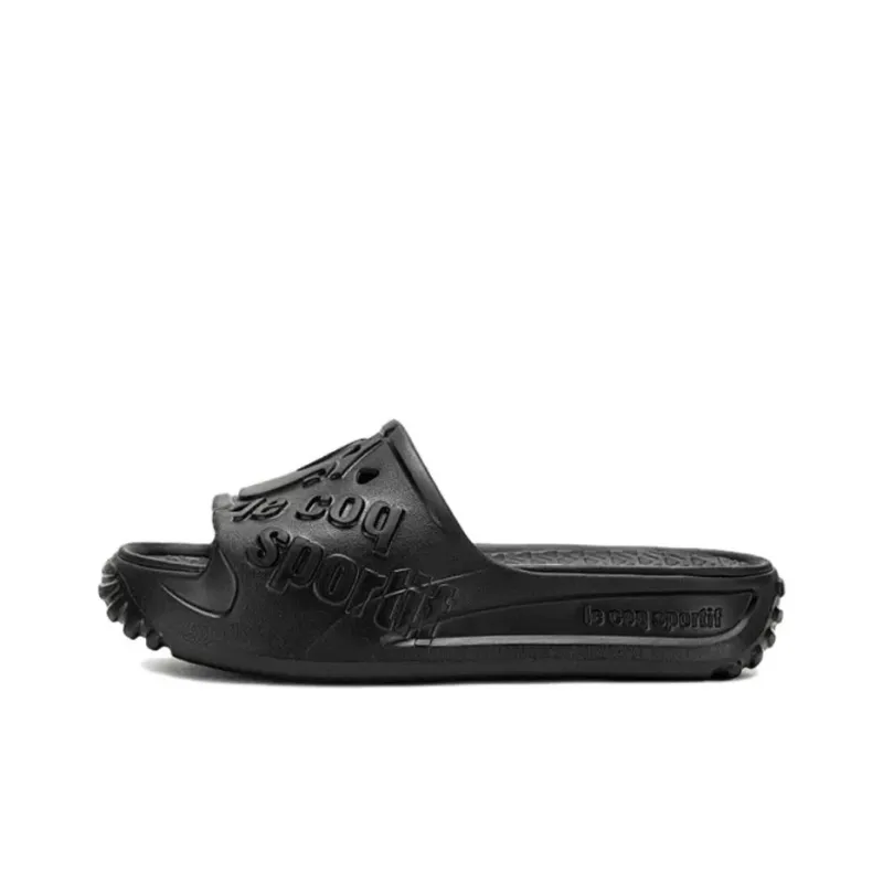 Le Coq Sportif Slip Resistant Slide Slippers Unisex Black-0