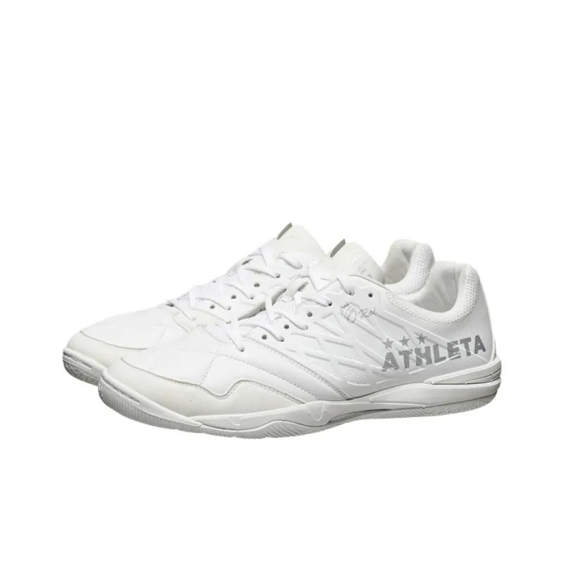ATHLETA Anti Slip Wear Resistant Soccer Shoes Men's White-2