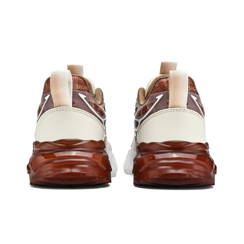 Binary Chunky Sneakers Men Low Top Beige-4