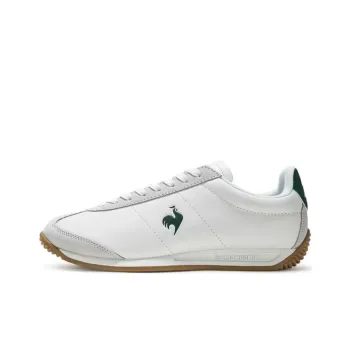 Le Coq Sportif Slip Resistant, Abrasion Resistant, Breathable, Lightweight Low Top Casual Shoes Men's White Green