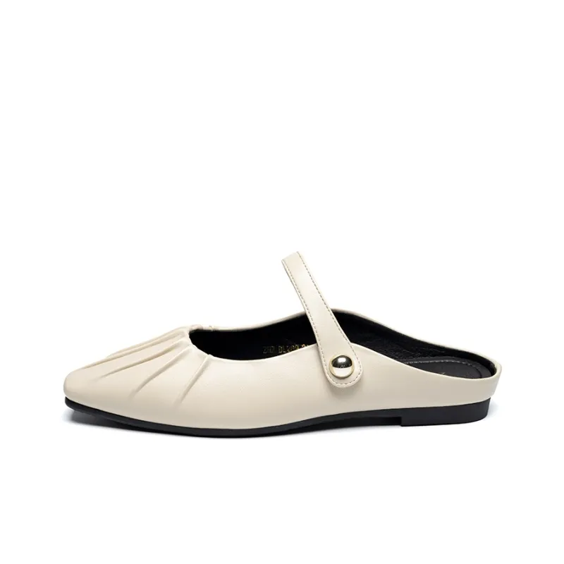 ZHR Vibram Sole Metal Odor Resistant Abrasion Resistant Slip Resistant Wrap toe Slippers Women's-6