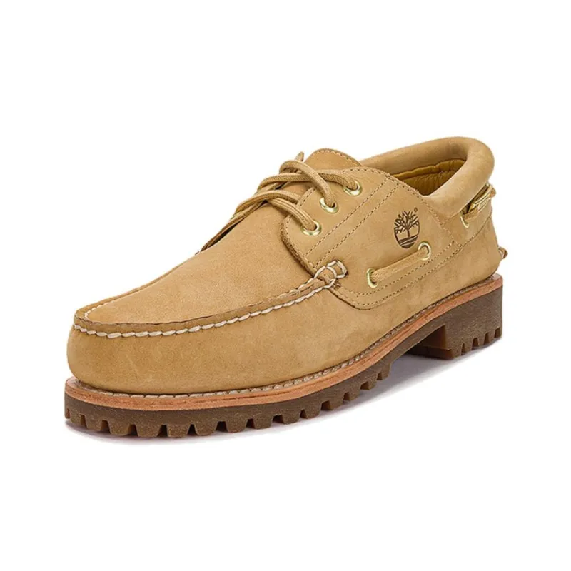 Timberland Anti Slip Wear Resistant Low Top Casual Shoes Unisex Light Beige-2