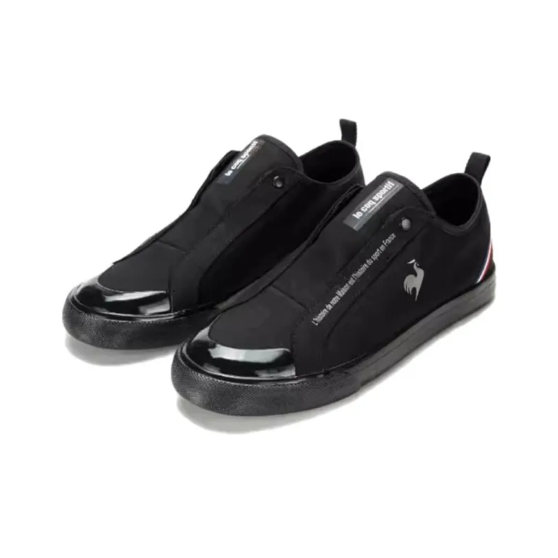 Le Coq Sportif Slip Resistant, Abrasion Resistant, Breathable, Lightweight Low Top Casual Shoes Unisex Black-2