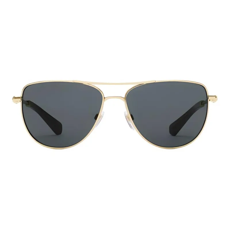 Burberry Plate And Metal Acetate Aviator Sunglasses Unisex Gold-0