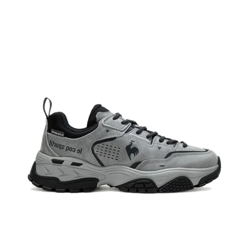 Le Coq Sportif Cushioning, Slip Resistant, And Abrasion Resistant Low Top Running Shoes Women's Gray Black-1
