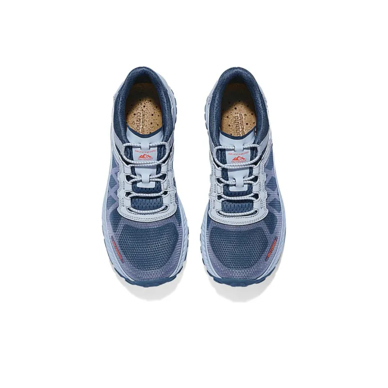 Skechers Go Walk Outdoor Durable Breathable Low Top Hiking Shoes Women's Light Blue-3