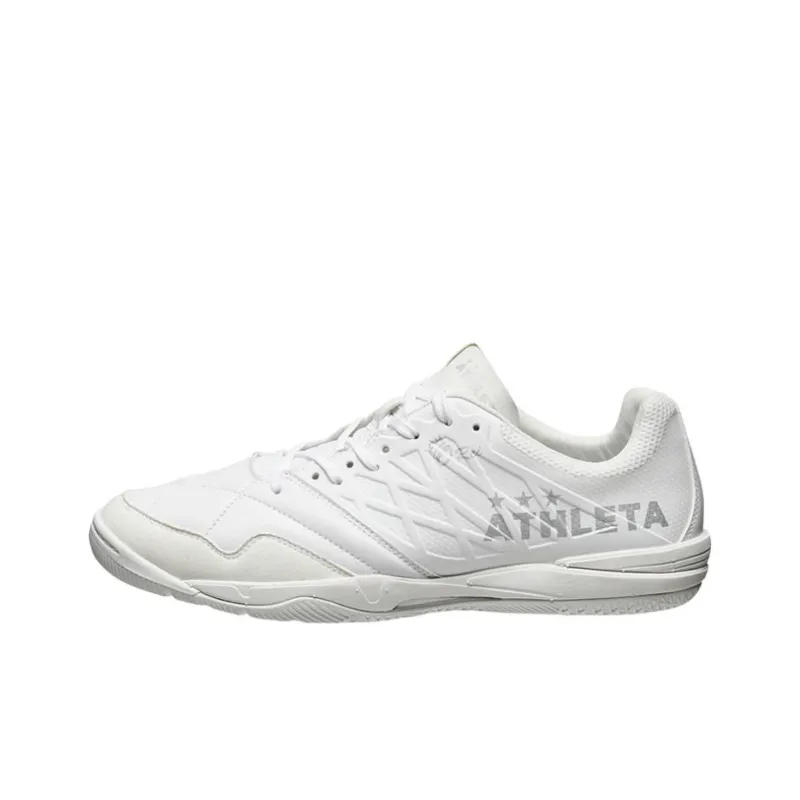 ATHLETA Anti Slip Wear Resistant Soccer Shoes Men's White-0