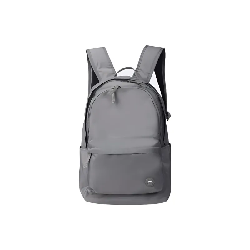 LiNing Polyamide Portable Backpack Regular Unisex Gray/Black-1